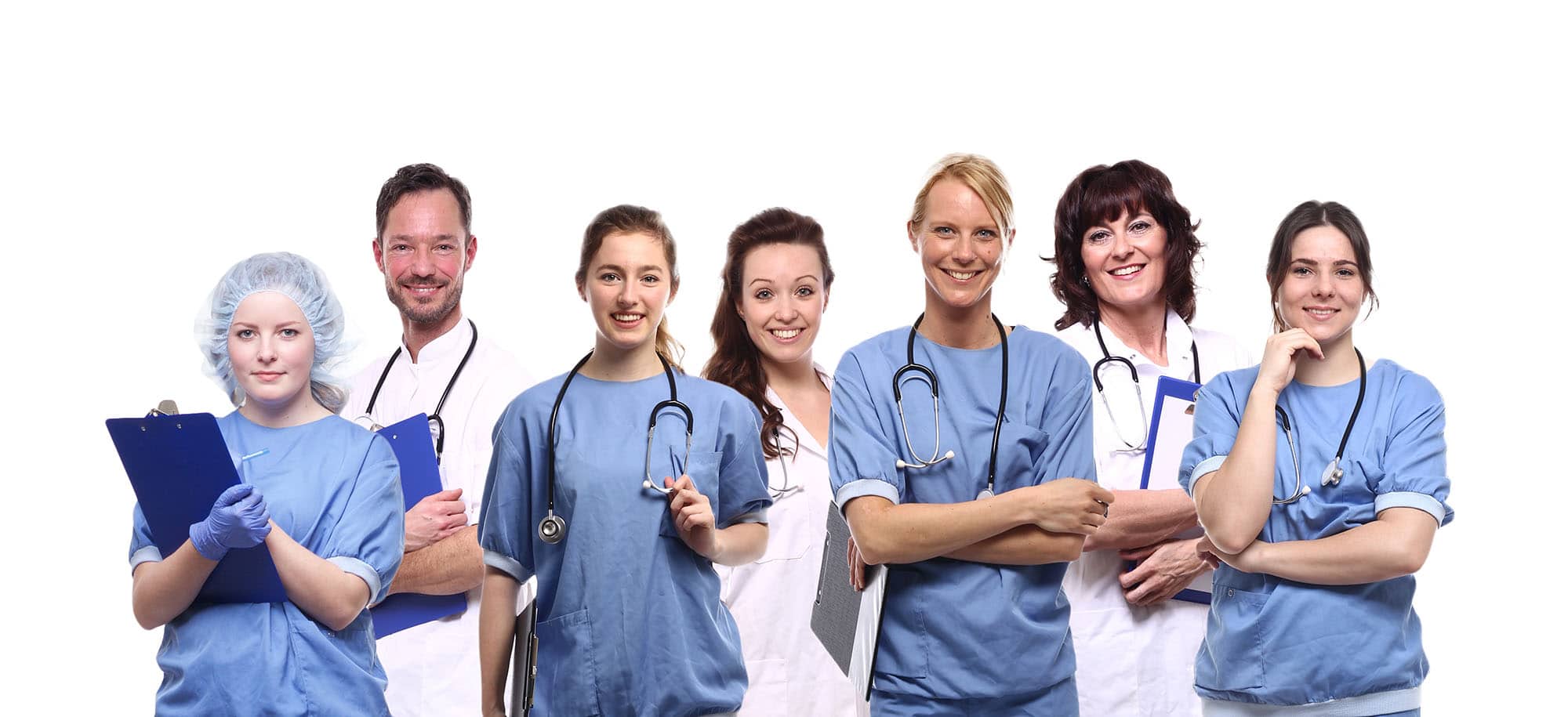 Doctors and medical staff trained in CPR