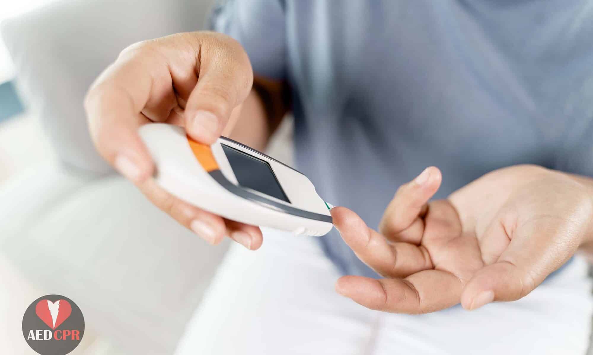 Blood sugar emergencies - testing blood sugar level