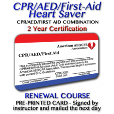 Heart Saver CPR/AED/First-Aid Renewal Class
