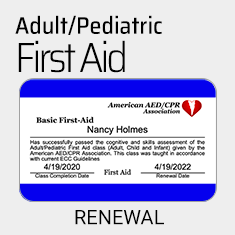 Basic First Aid - Renewal Class