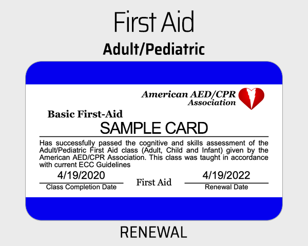 Basic First Aid Renewal Class
