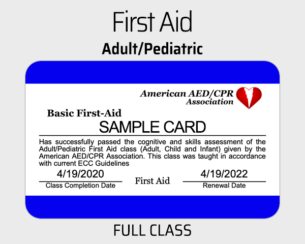 Basic First Aid Class