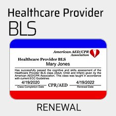 Healthcare Provider BLS - Renewal Class