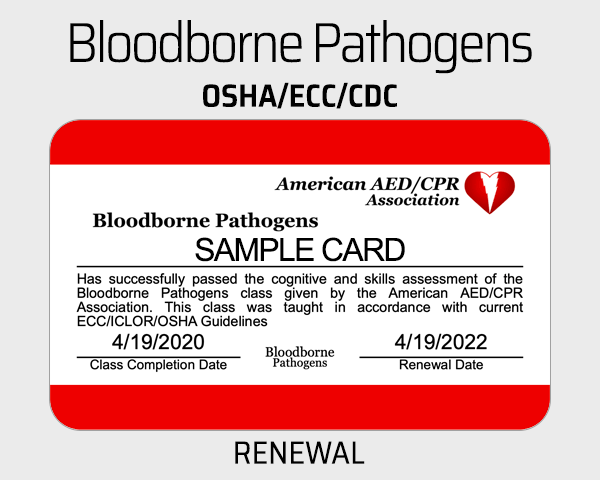 OSHA Bloodborne Pathogens Renewal Class