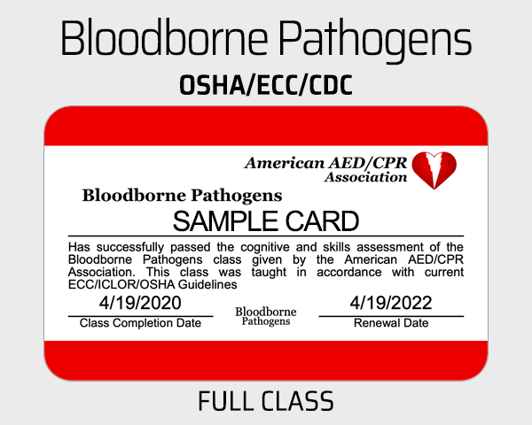 OSHA Bloodborne Pathogens Class